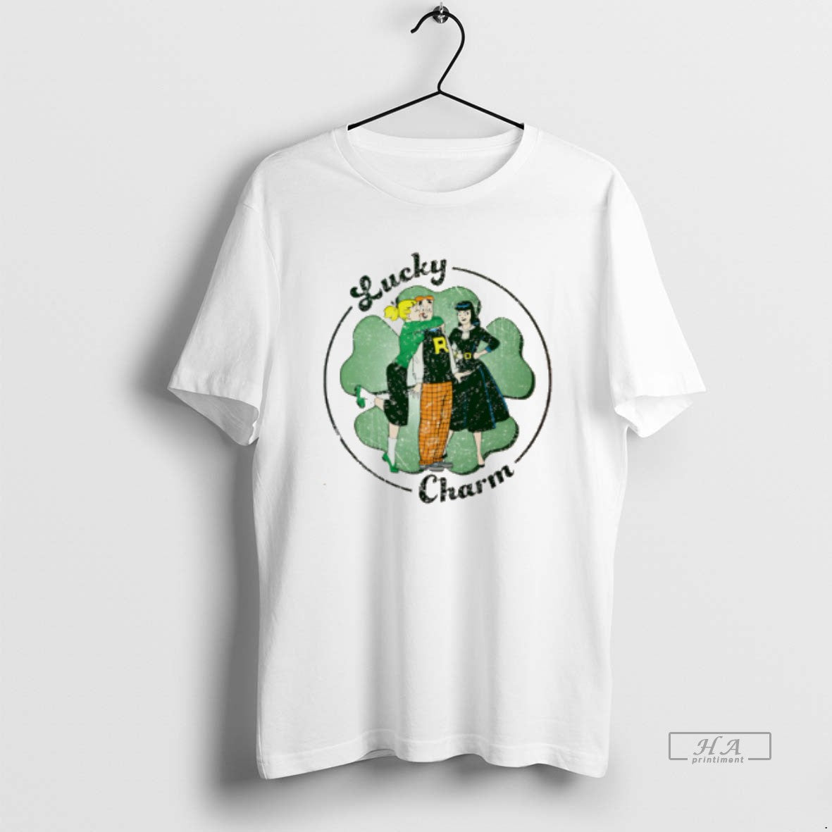 Official Lucky Charm Archie Betty And Veronica St Patricks Day Tee Hoodie, Sweatshirt | HypeDripTees.com