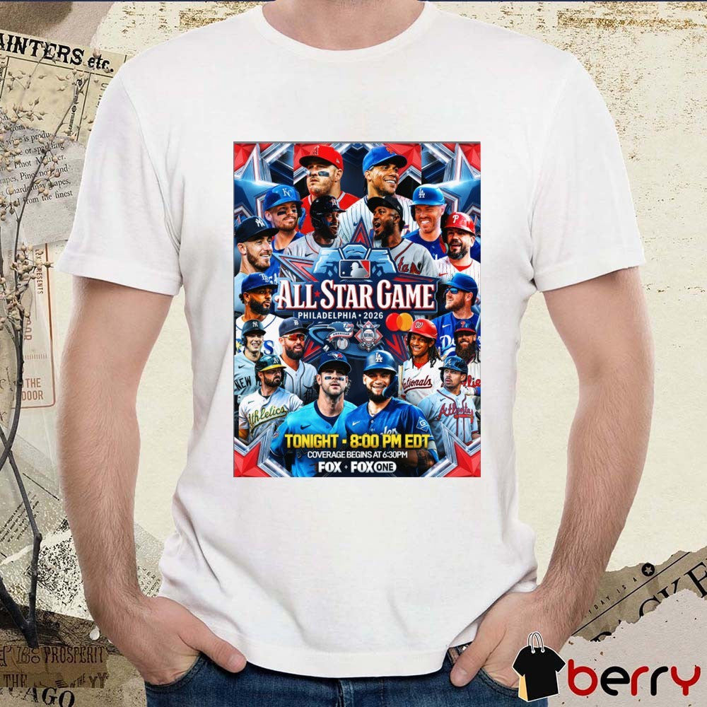 MLB All-Star Game Philadelphia 2026 t-shirt Coverage Beginning At Citizens Bank Park
