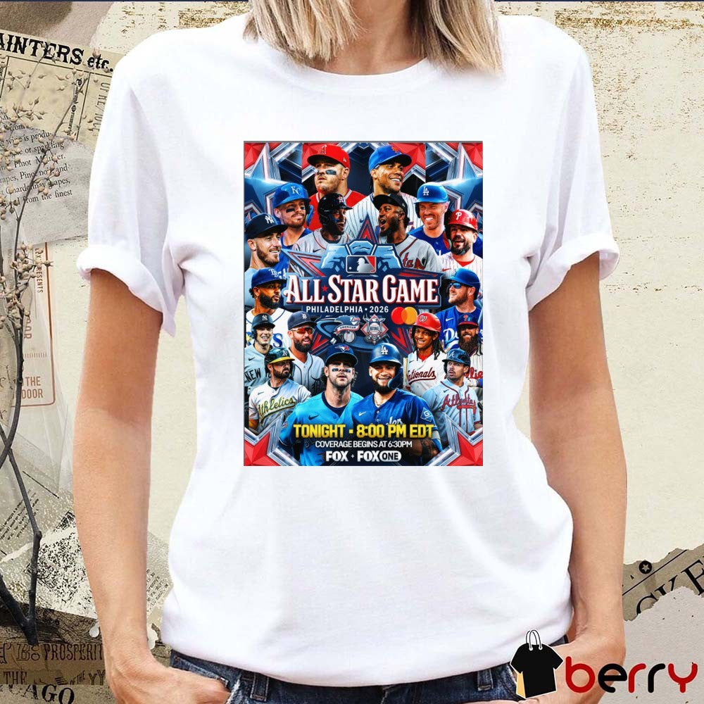 MLB All-Star Game Philadelphia 2026 t-shirt Coverage Beginning At Citizens Bank Park