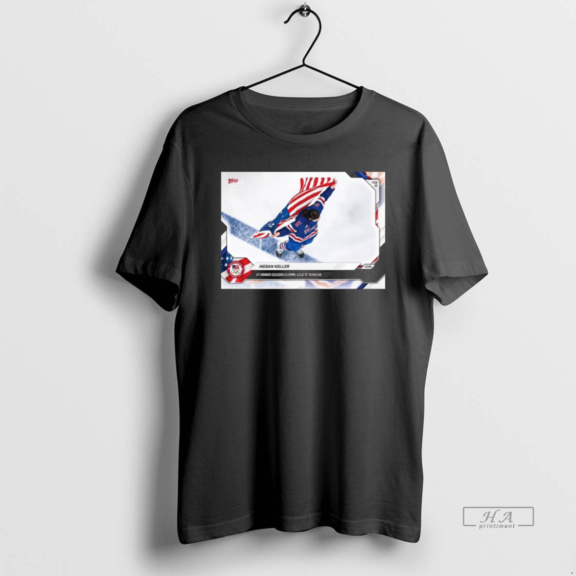 Official Megan Keller Ot Winner Delivers Olympic Gold To Team Usa Topps Now T-Shirts, Hoodie, Sweatshirt | HypeDripTees.com
