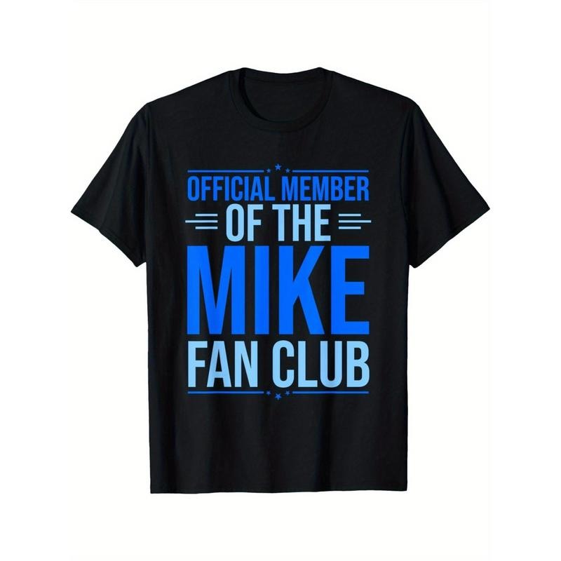 Official Member Of The Mike Fan Club Funny Mike First Name T-Shirt Made in USA Hoodie, Sweatshirt | HypeDripTees.com