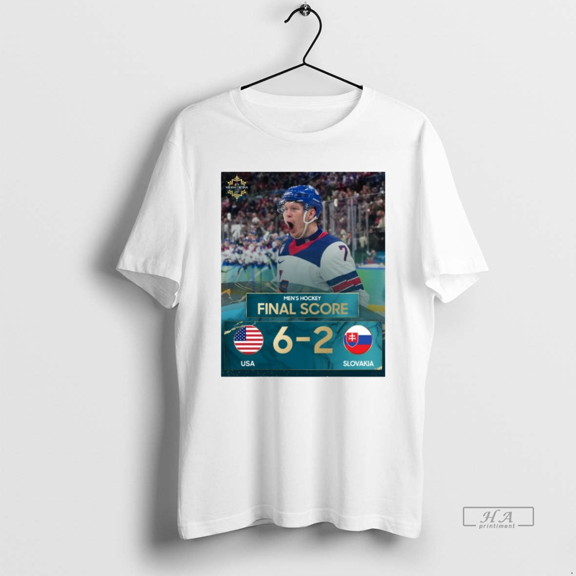 Official Mens Hockey Final Score Usa 6 2 Slovakia All Gas All Heart Winter Olympics T-Shirts, Hoodie, Sweatshirt