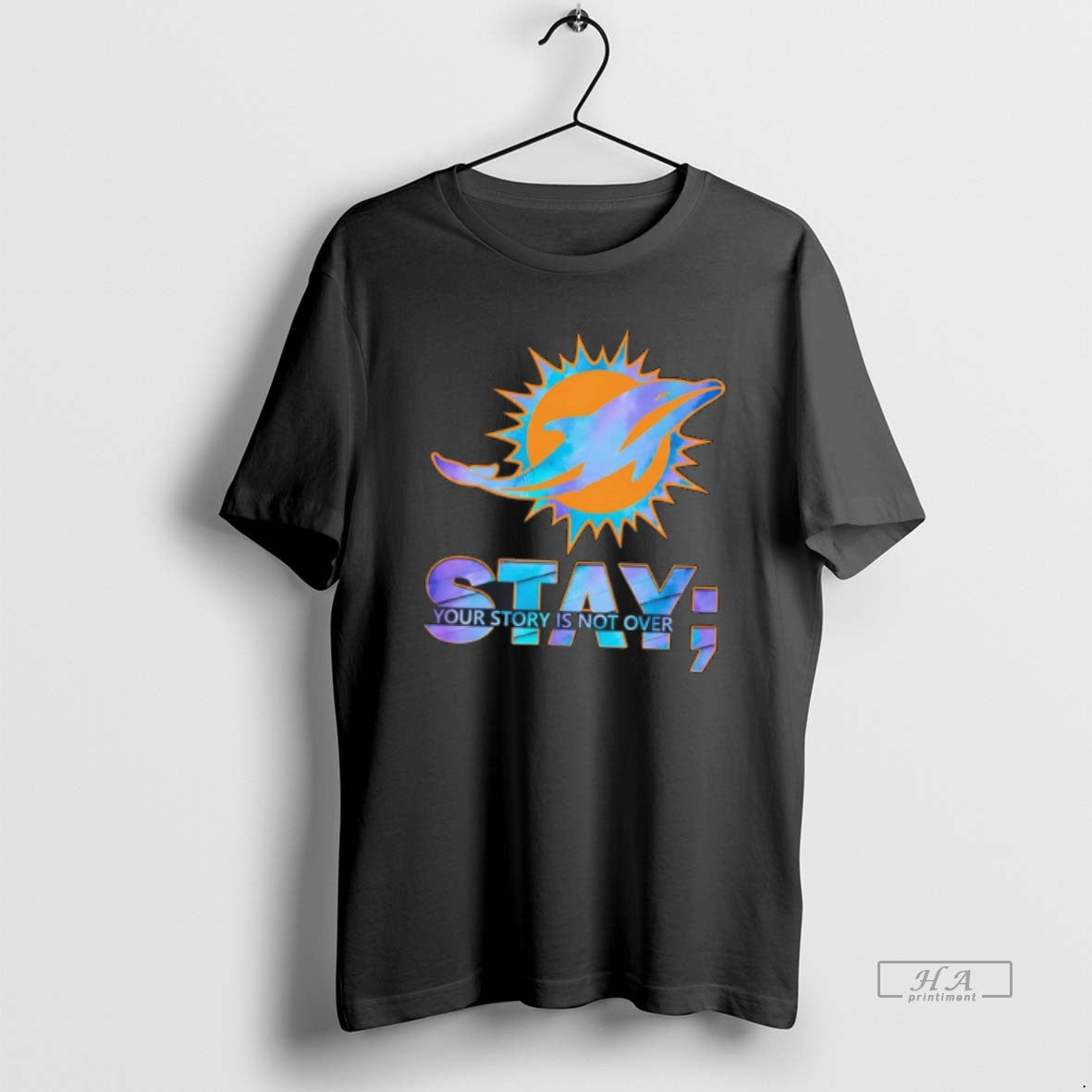 Official Miami Dolphins Stay Your Story Is Not Over Tee Hoodie, Sweatshirt | HypeDripTees.com