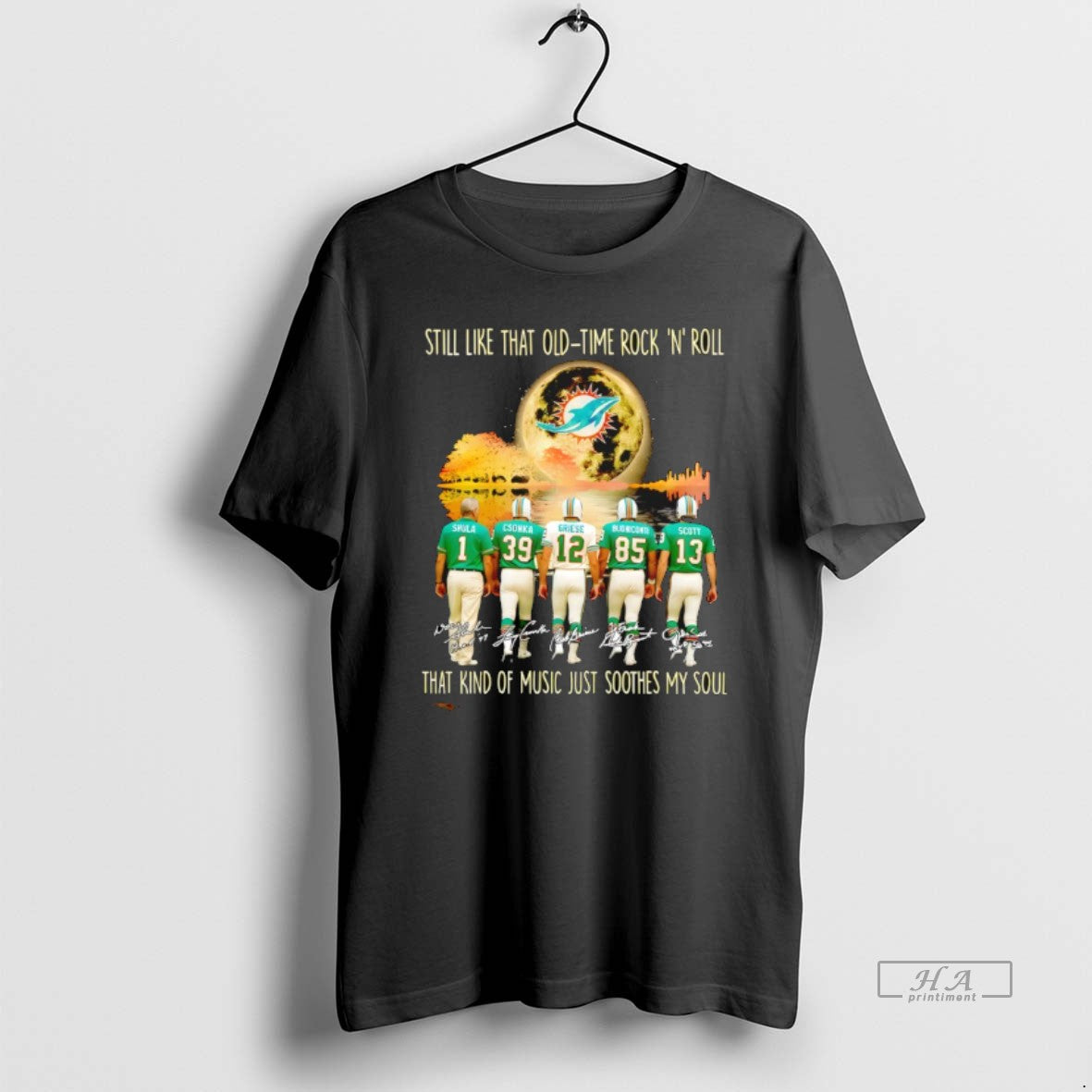 Official Miami Dolphins Players Still Like That Old Time Rock N Roll That Kind Of T-Shirts, Hoodie, Sweatshirt