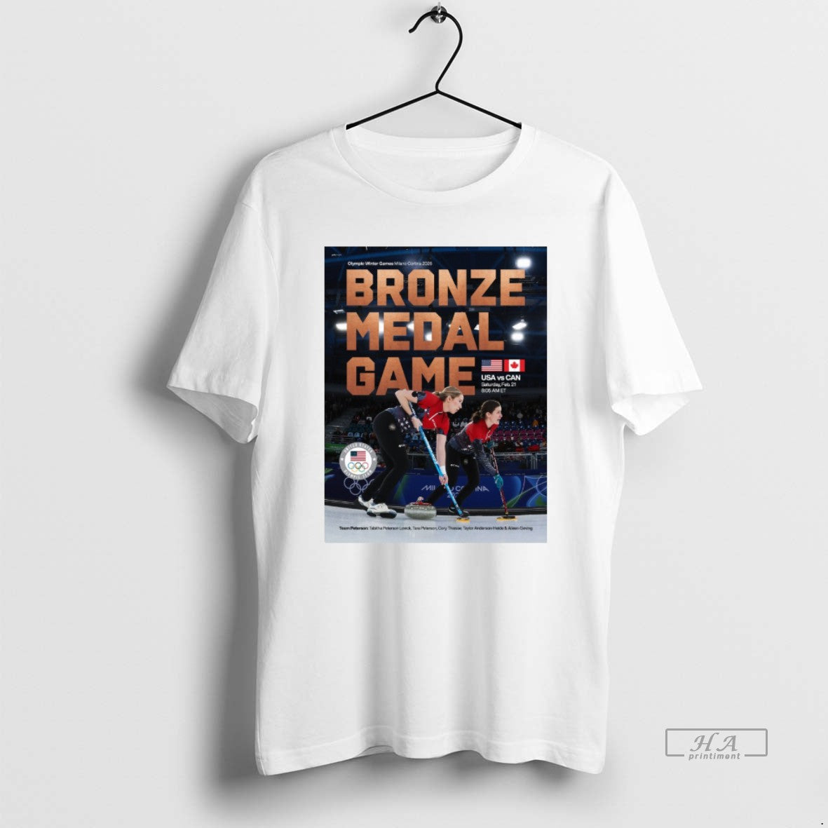 Official Milan Cortina Winter Olympics 2026 Bronze Medal Game Usa Vs Can Feb 21 T-Shirts, Hoodie, Sweatshirt