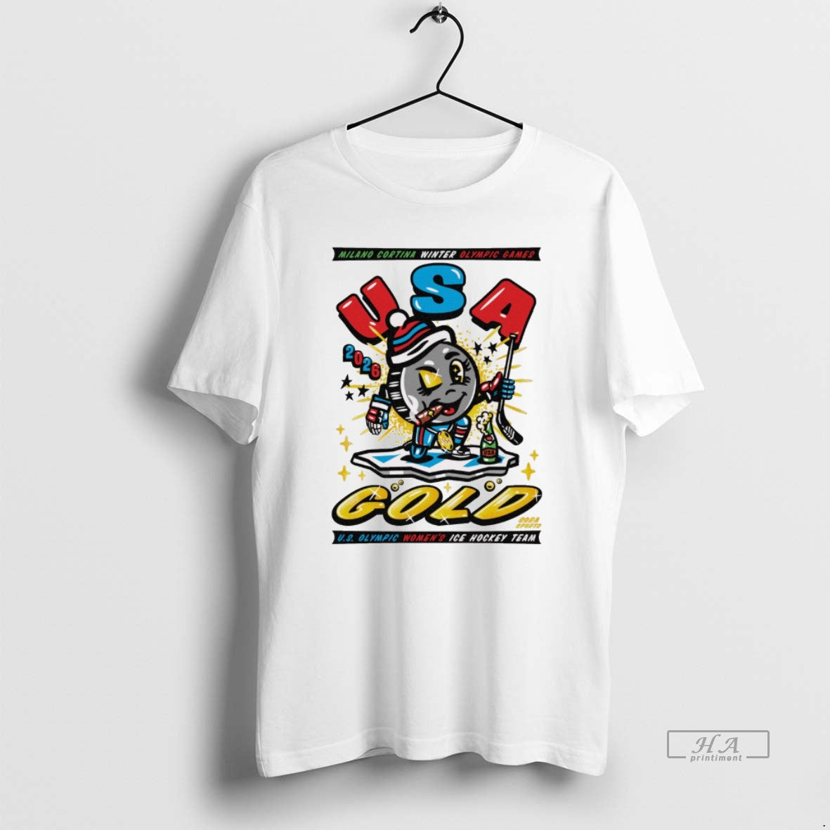 Official Milano Cortina Winter Olympic Games Usa Gold 2026 Us Olympic Womens Ice Hockey Team T-Shirts, Hoodie, Sweatshirt