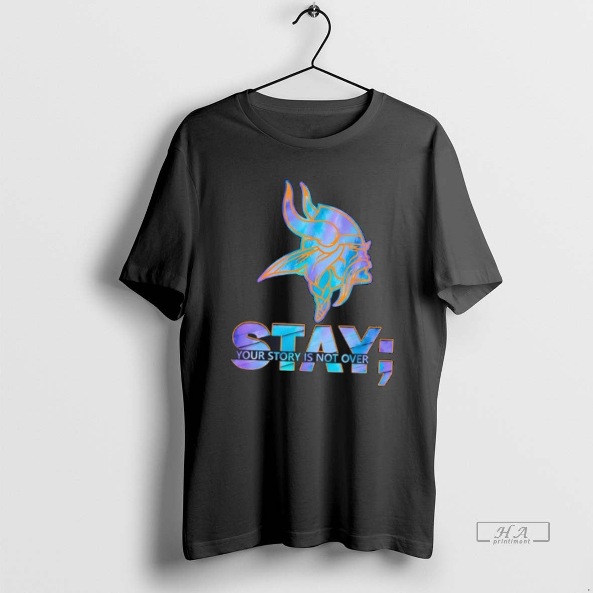 Official Minnesota Vikings Stay Your Story Is Not Over Tee Hoodie, Sweatshirt | HypeDripTees.com