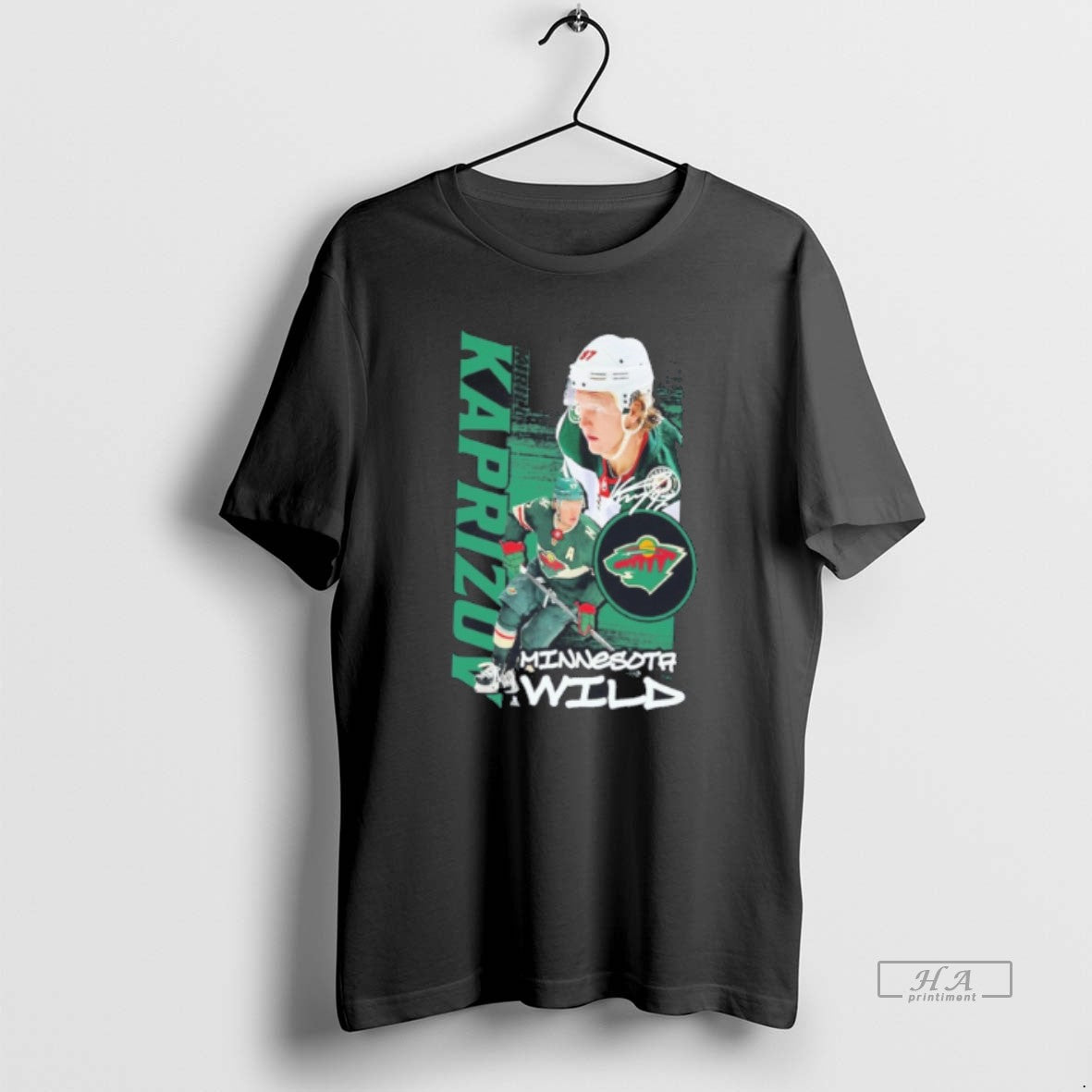 Official Minnesota Wild Kirill Kaprizov Playmaker Graphic Tee Hoodie, Sweatshirt | HypeDripTees.com