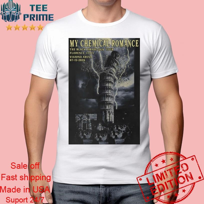 My Chemical Romance Jul 15 2026 In Florence Italy Poster Shirt