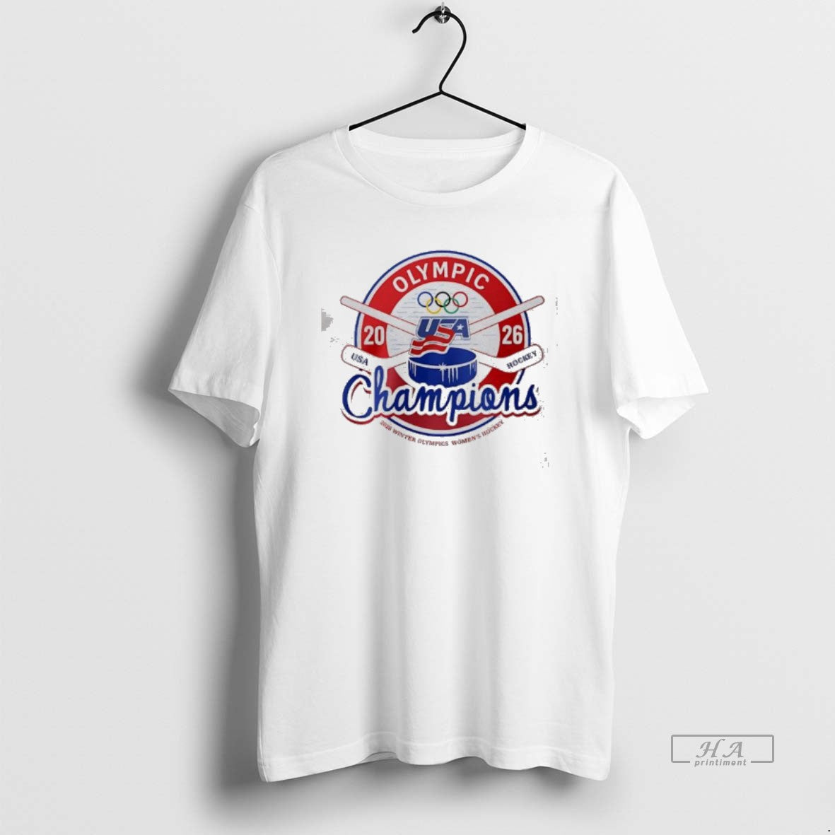 Official Olympic Usa Hockey Champions 2026 Winter Olympics Womens T-Shirts, Hoodie, Sweatshirt | HypeDripTees.com