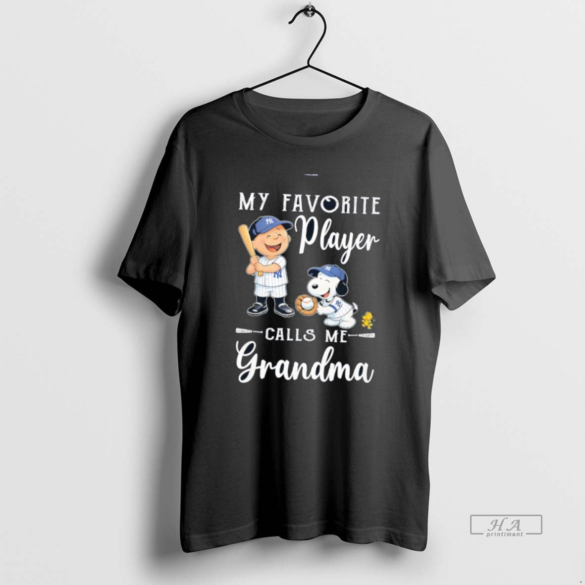 Official Peanuts New York Yankees My Favorite Player Calls Me Grandma T-Shirts, Hoodie, Sweatshirt | HypeDripTees.com