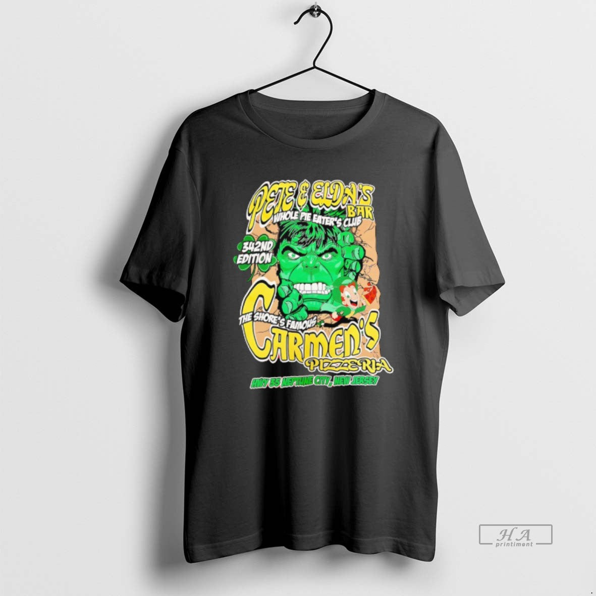 Official Pete And Eldas Bar Whole Pie Eaters Club The Shores Famous Carmens Pizzaria T-Shirts, Hoodie, Sweatshirt