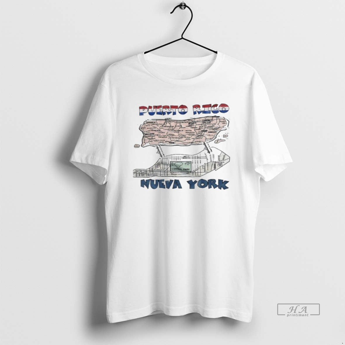 Official Puerto Rico Nueva York Map 2026 T-Shirts, Hoodie, Sweatshirt | HypeDripTees.com