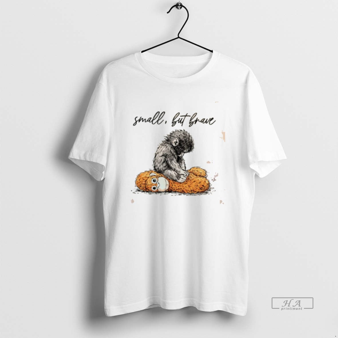 Official Punch Baby Monkey Small But Brave Tee Hoodie, Sweatshirt | HypeDripTees.com
