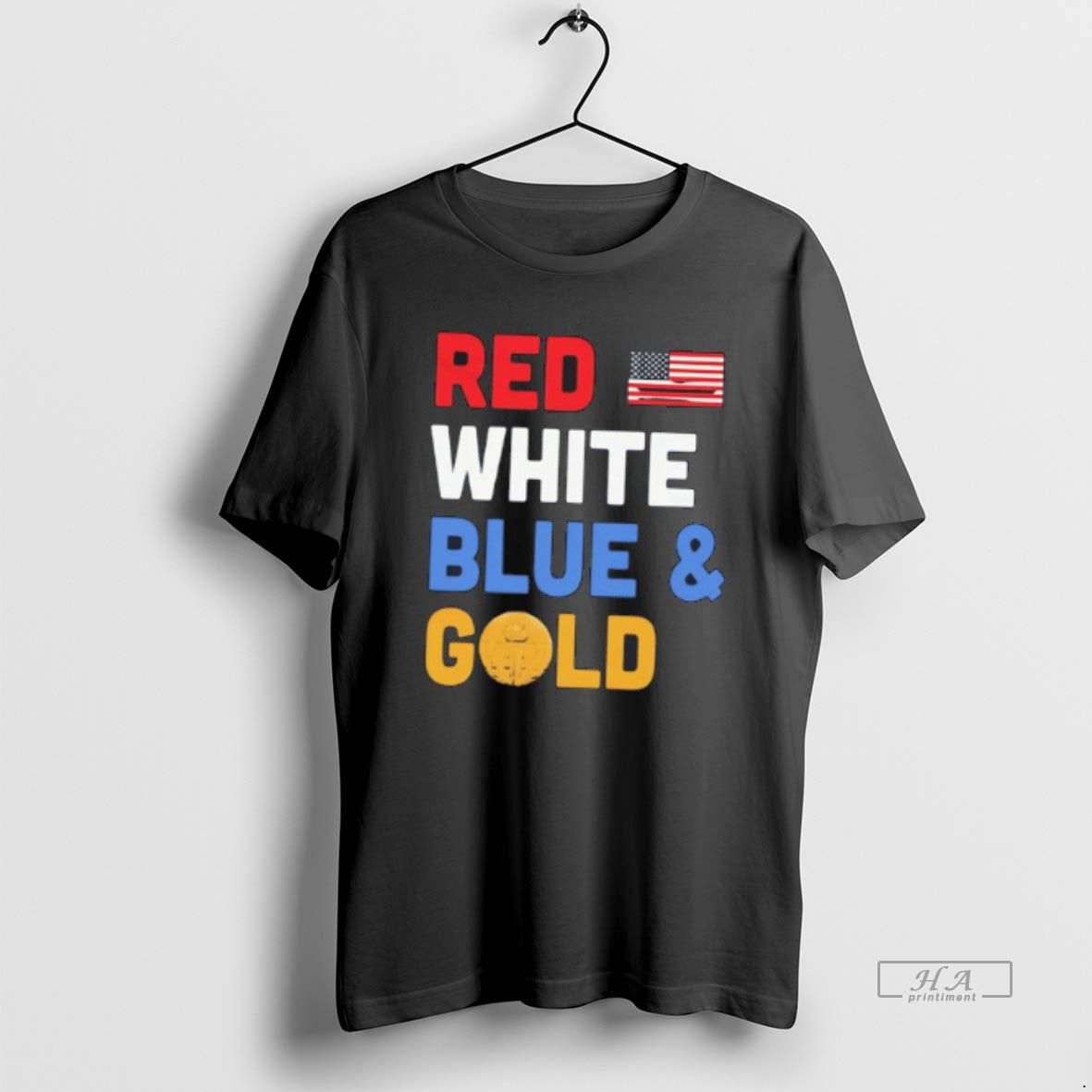 Official Red White Blue And Gold Tee Hoodie, Sweatshirt | HypeDripTees.com