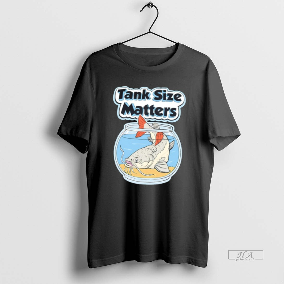 Official Redtail Catfish Tank Size Matters Aquarium Keeper Humor Tee Hoodie, Sweatshirt | HypeDripTees.com