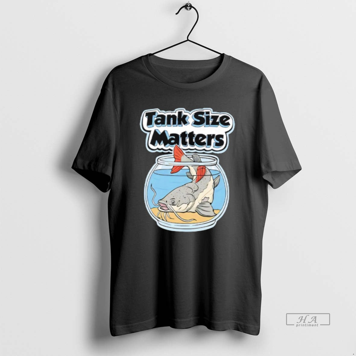 Official Redtail Catfish Tank Size Matters T-Shirts, Hoodie, Sweatshirt | HypeDripTees.com