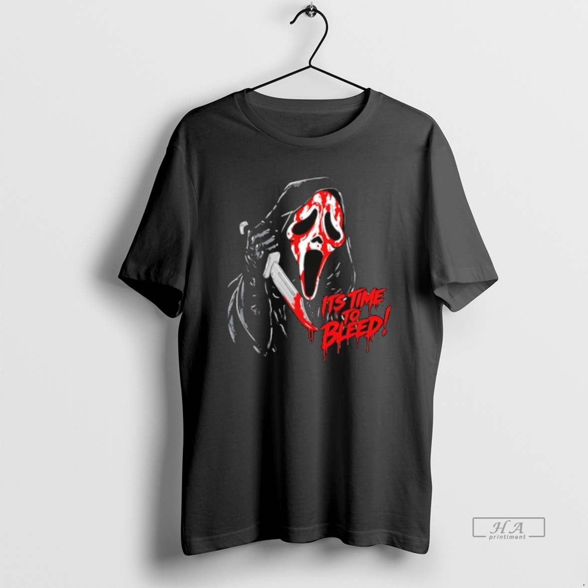 Official Scream Ghostface Its Time To Bleed Horror Movie T-Shirts, Hoodie, Sweatshirt | HypeDripTees.com
