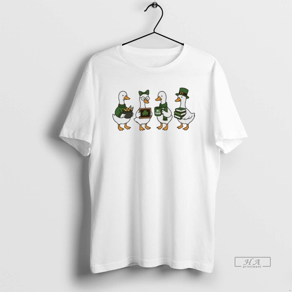 Official Shamrock Goose Teacher St Patricks Day Meme T-Shirts, Hoodie, Sweatshirt | HypeDripTees.com