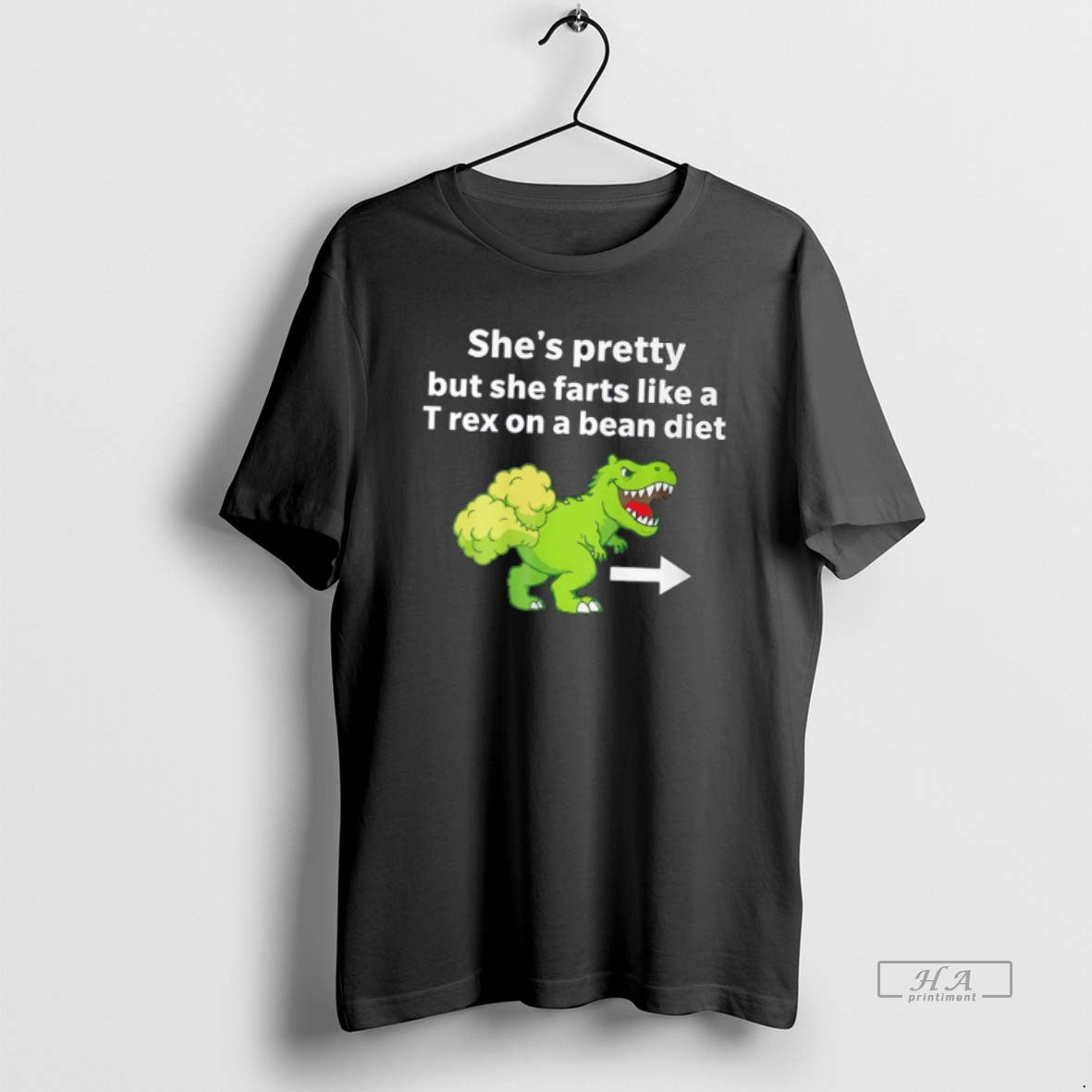Official Shes Pretty But She Farts Like A T Rex On A Bean Diet Tee Hoodie, Sweatshirt | HypeDripTees.com