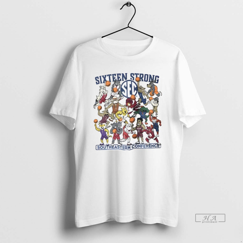 Official Southeastern Conference Sixteen Strong Basketball Sec Mascots