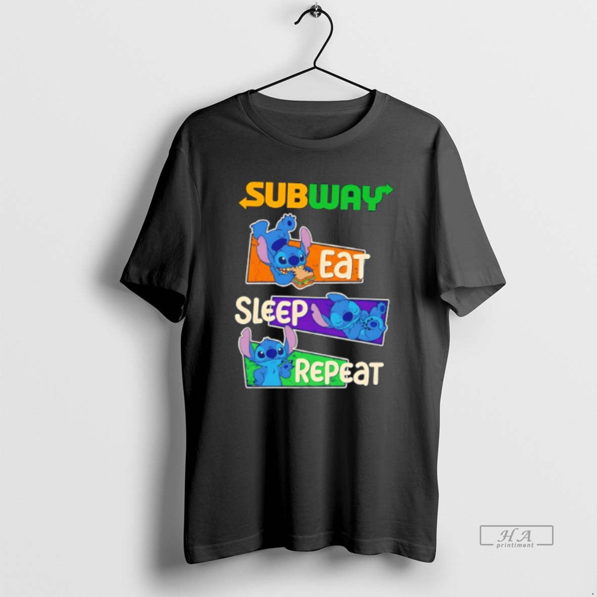 Official Subway X Bluey Eat Sleep Repeat Tee Hoodie, Sweatshirt | HypeDripTees.com