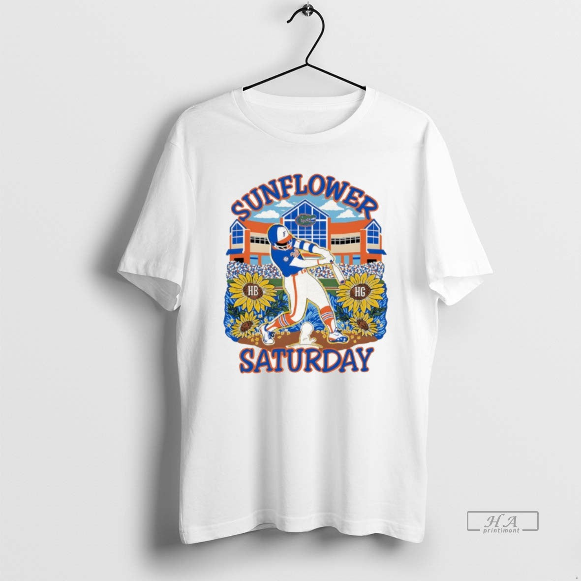 Official Sunflower Florida Gators Baseball Saturday Cartoon T-Shirts, Hoodie, Sweatshirt | HypeDripTees.com