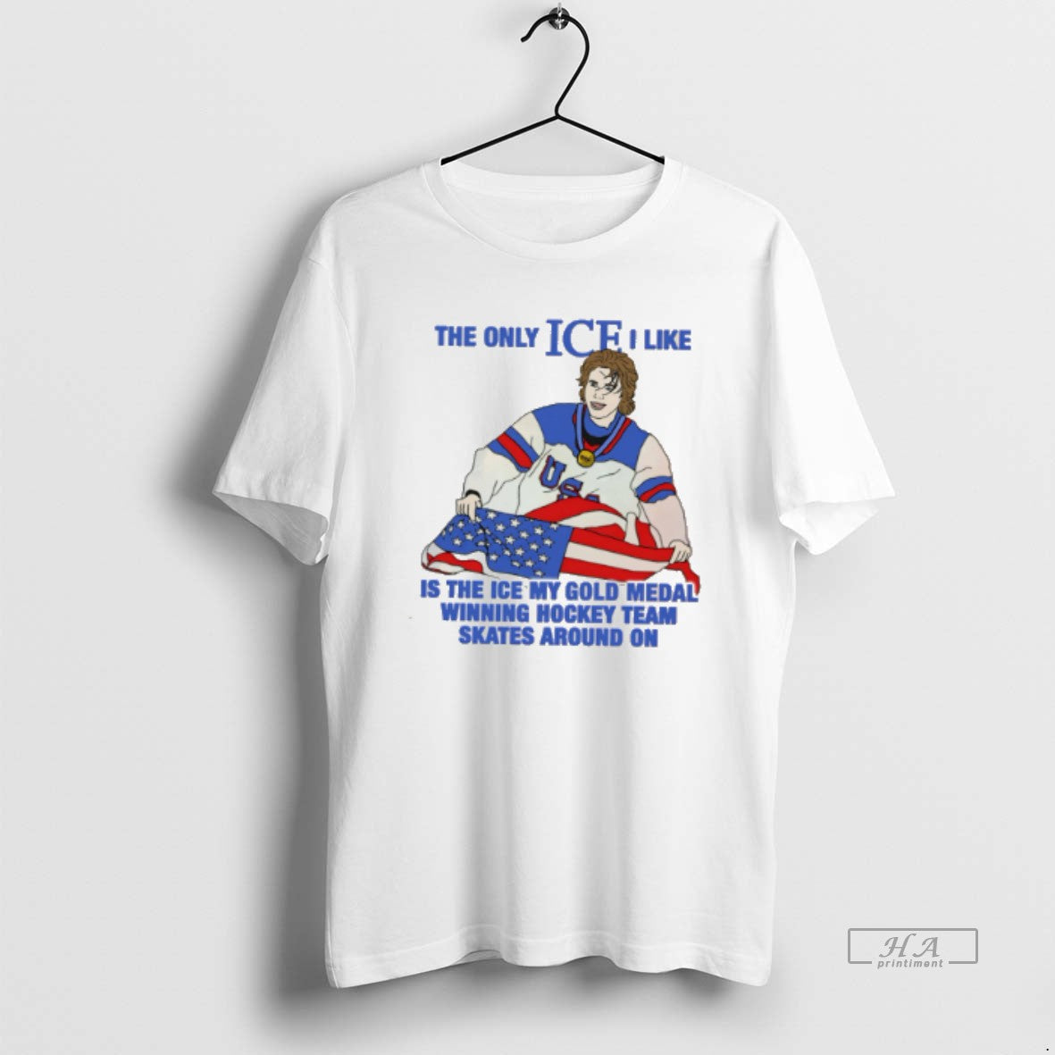 Official The Only Ice I Like Is The Ice My Gold Medal Winning Hockey Team T-Shirts, Hoodie, Sweatshirt | HypeDripTees.com