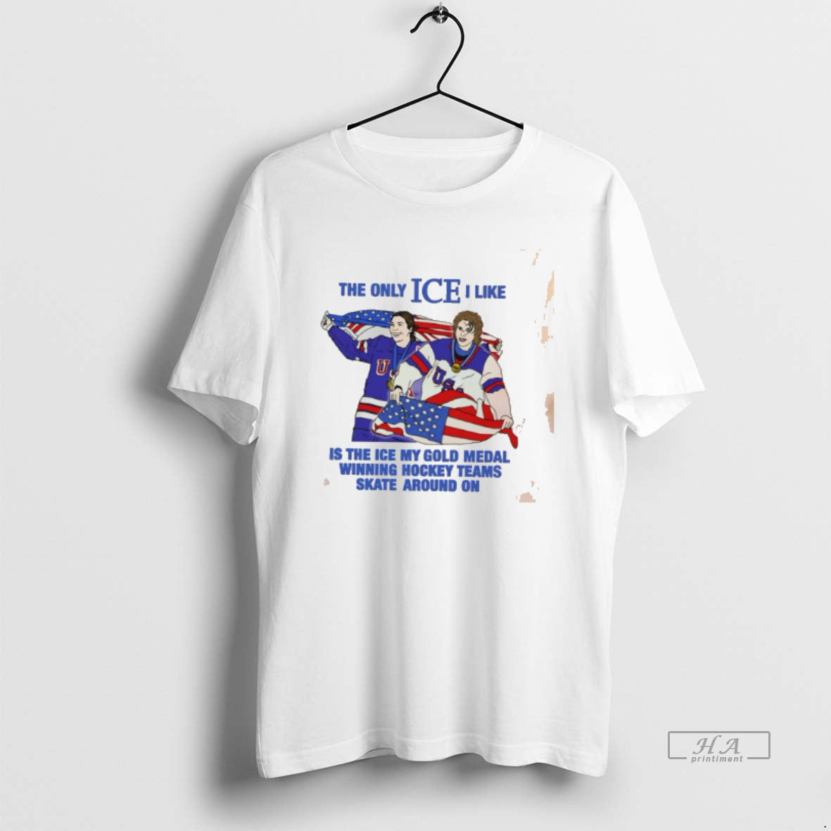 Official The Only Ice I Like Is The Ice My Gold Medal Winning Hockey Teams T-Shirts, Hoodie, Sweatshirt | HypeDripTees.com