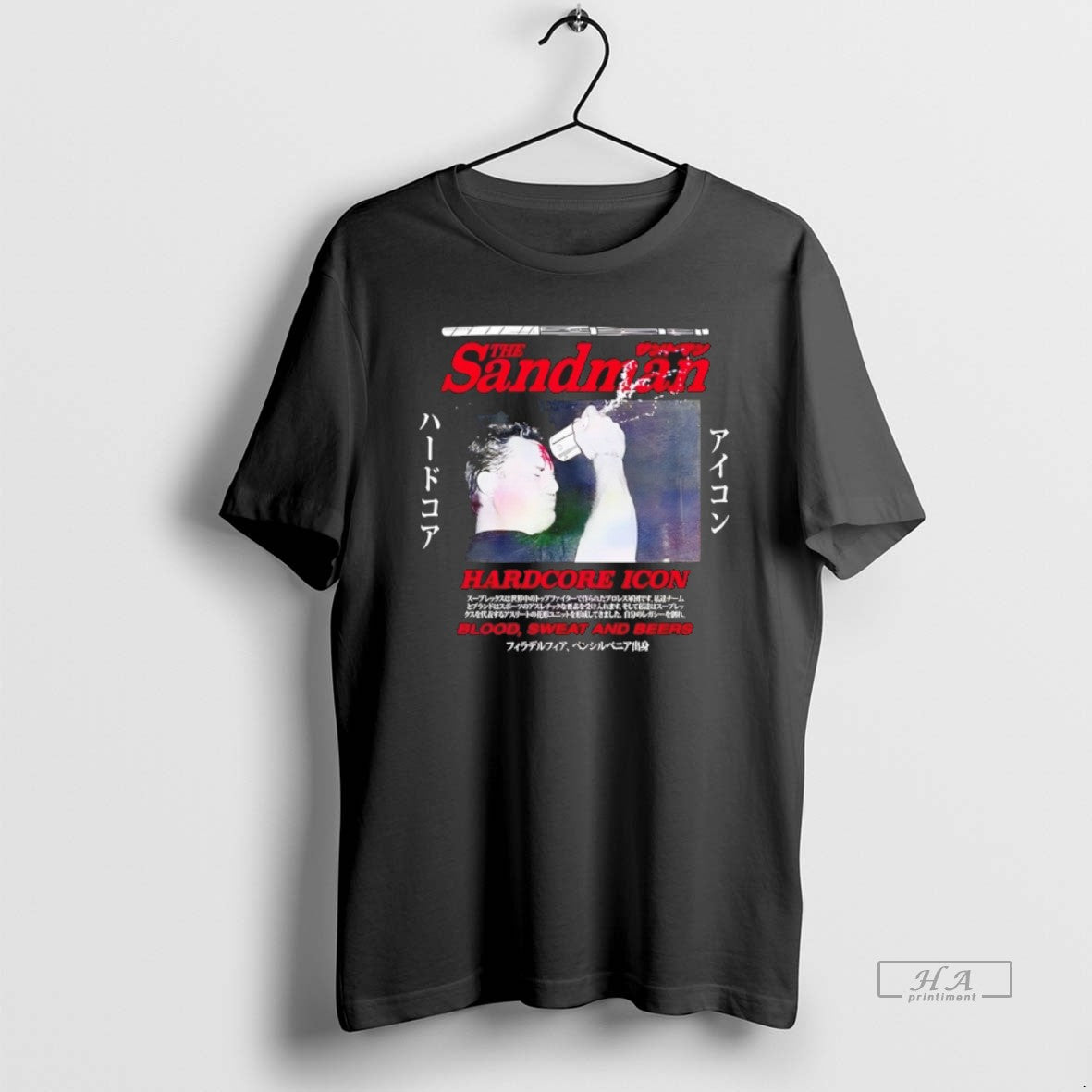 Official The Sandman Hardcore Icon Blood Sweat And Beers T-Shirts, Hoodie, Sweatshirt | HypeDripTees.com