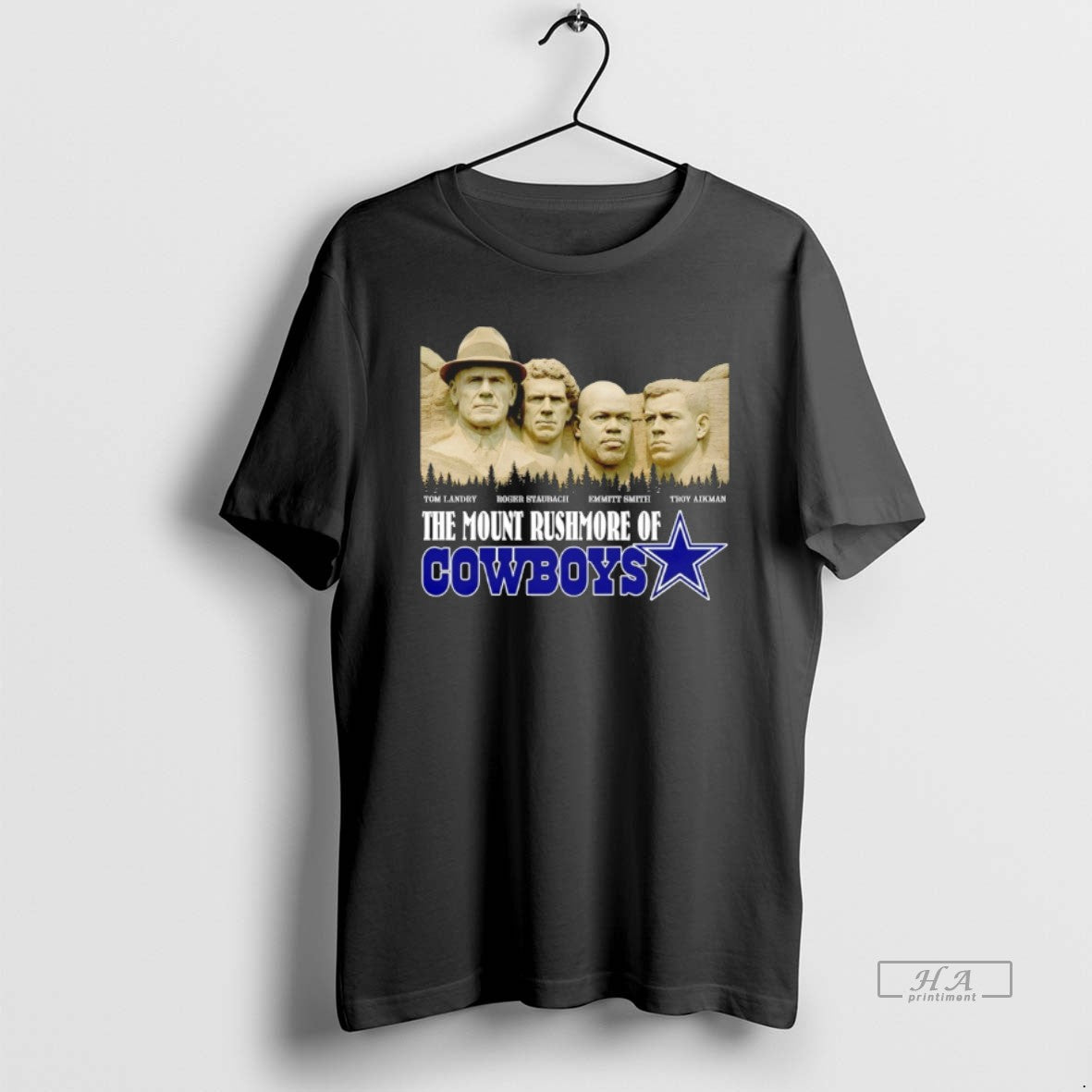 Official Tom Landry Roger Staubach Emmitt Smith Troy Aikman The Mount Rushmore Of Dallas Cowboys T-Shirts, Hoodie, Sweatshirt