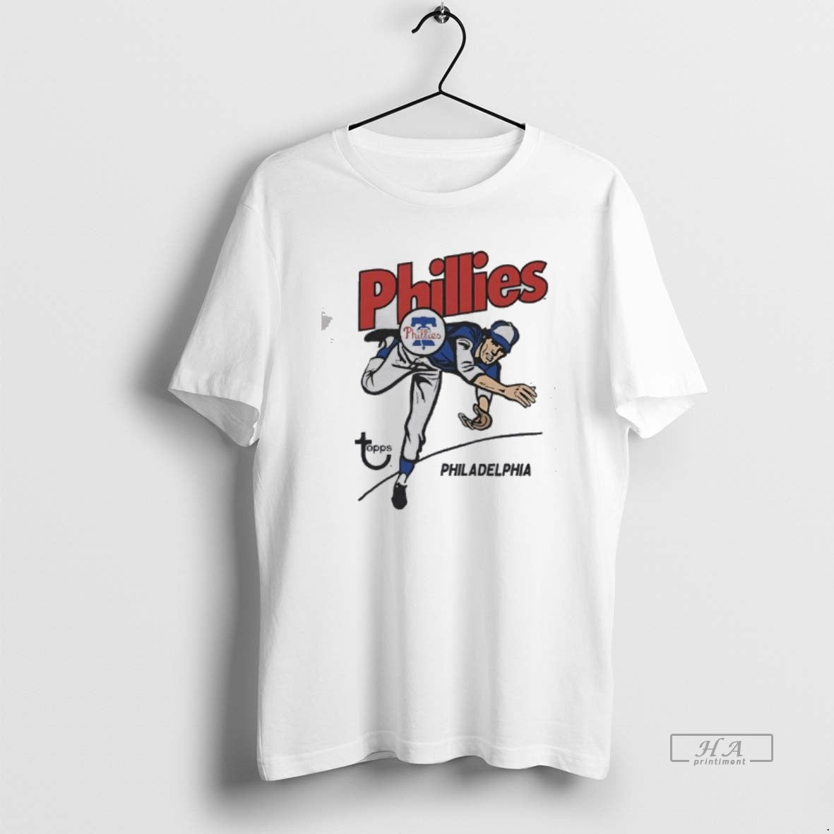 Official Topps Philadelphia Phillies Baseball Pitcher Logo Graphic T-Shirts, Hoodie, Sweatshirt | HypeDripTees.com