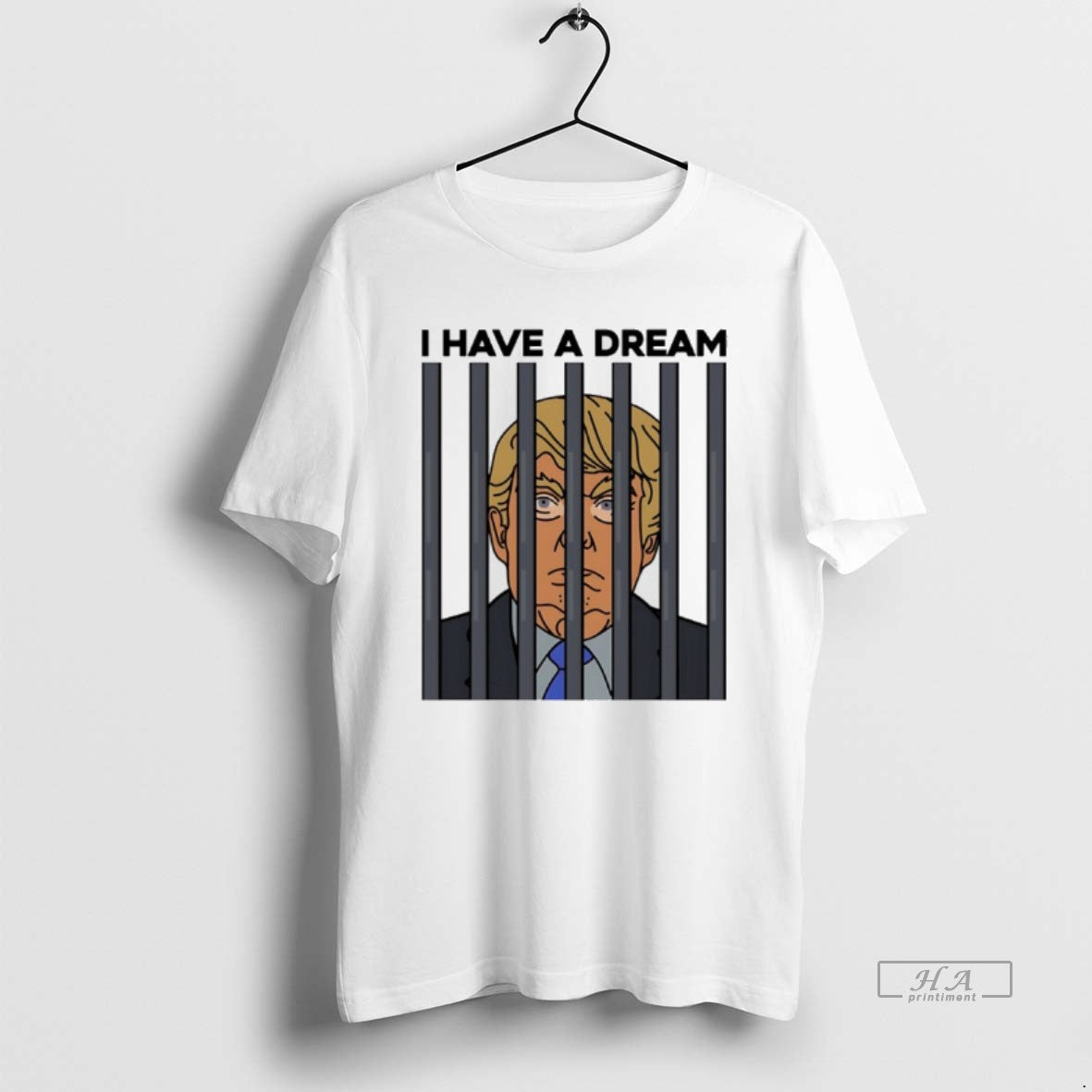 Official Trump In Jail I Have A Dream 2026 Cartoon T-Shirts, Hoodie, Sweatshirt | HypeDripTees.com