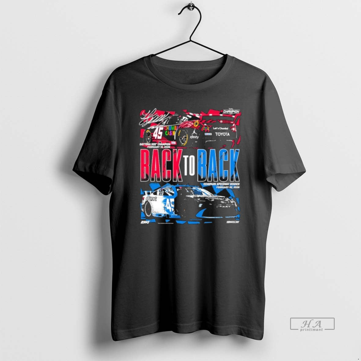 Official Tyler Reddick Classic Ink Back To Back Echopark Speedway Winner 2026 Champion Signature Shirts Hoodie, Sweatshirt