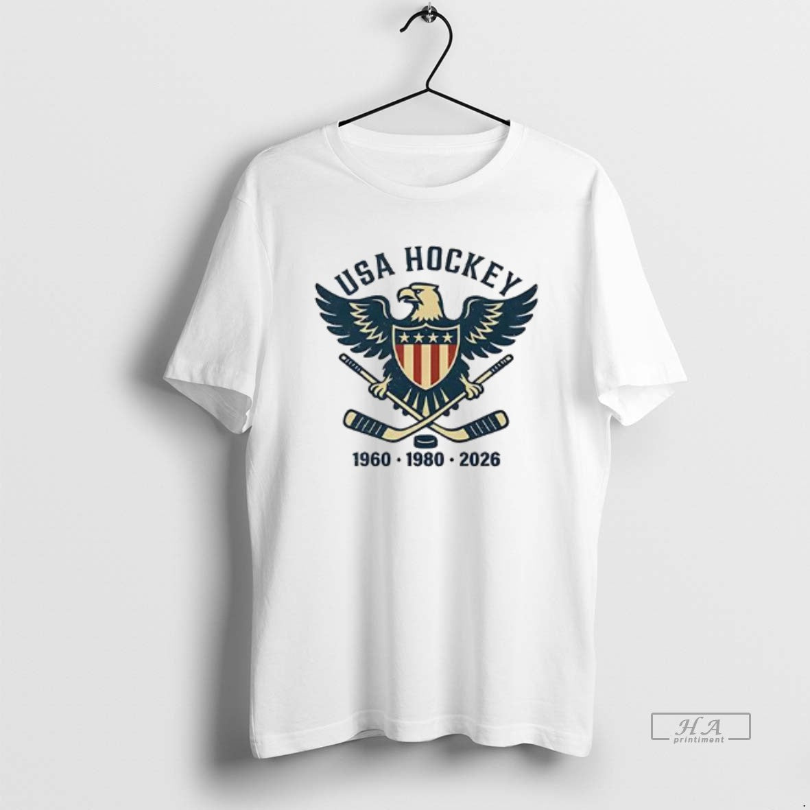 Official Usa Hockey 1960 1980 2026 Champions Eagle Logo T-Shirts, Hoodie, Sweatshirt | HypeDripTees.com