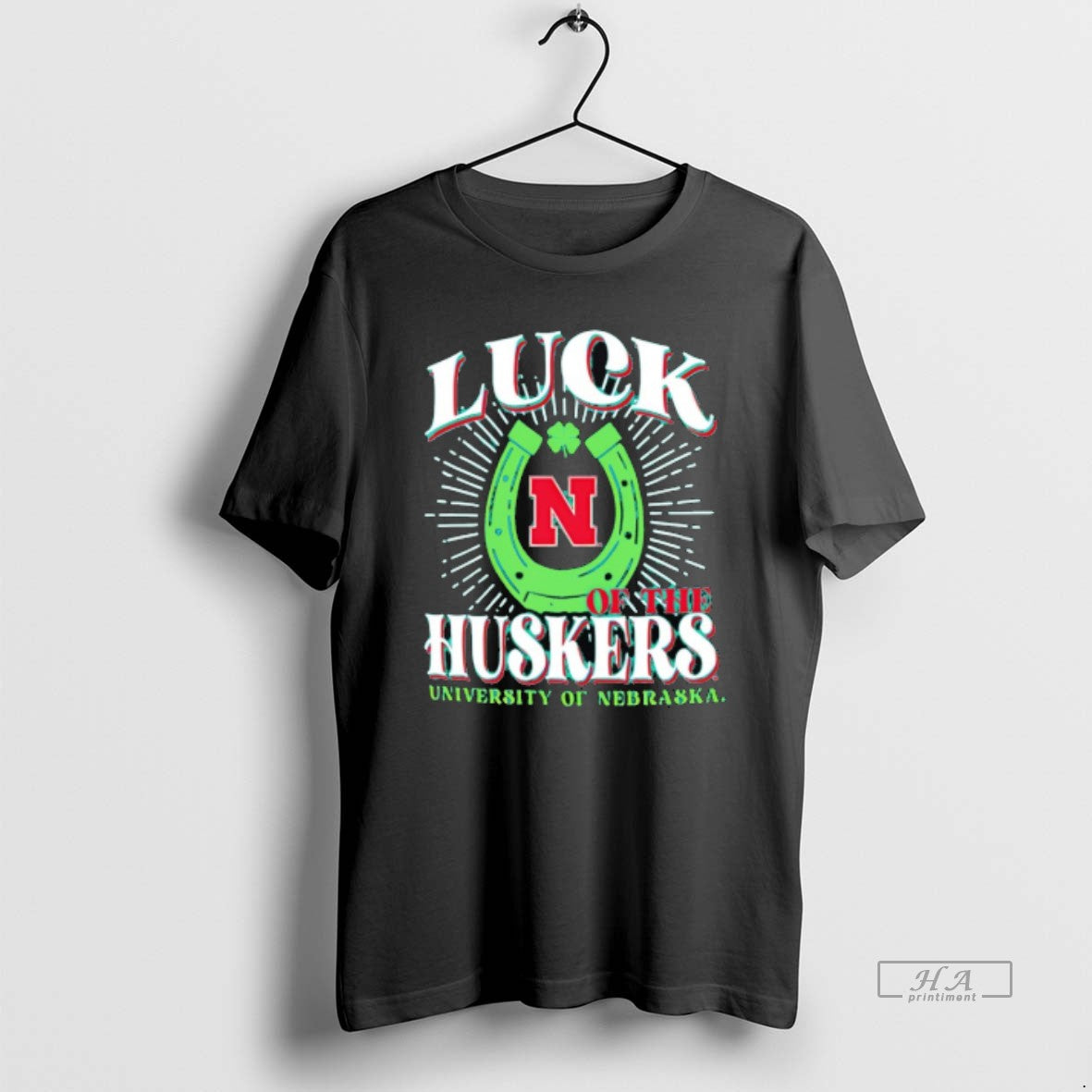 Official University Of Nebraska Huskers Luck Of The Hokies Logo T-Shirts, Hoodie, Sweatshirt | HypeDripTees.com