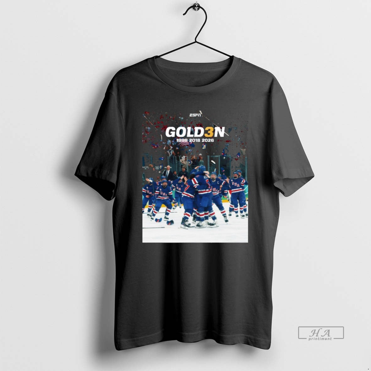 Official Usa Womens Hockey Will Take Home The Gold For The Third Time 1998 2018 T-Shirts, Hoodie, Sweatshirt