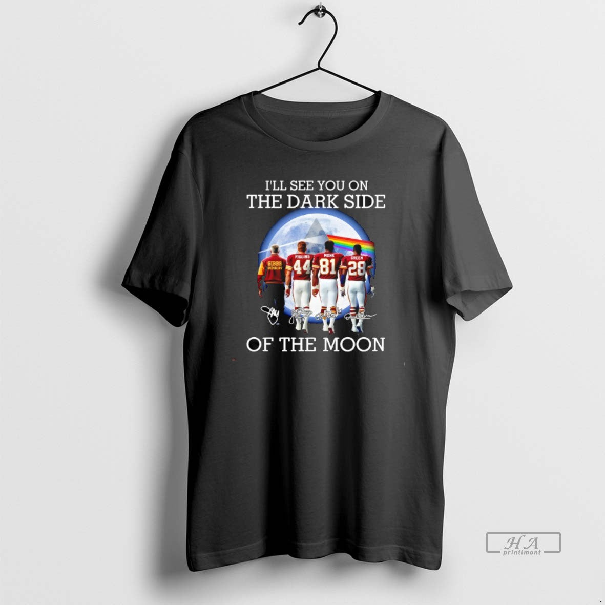Official Washington Redskins Coach And Players Ill See You On The Dark Side Of The T-Shirts, Hoodie, Sweatshirt