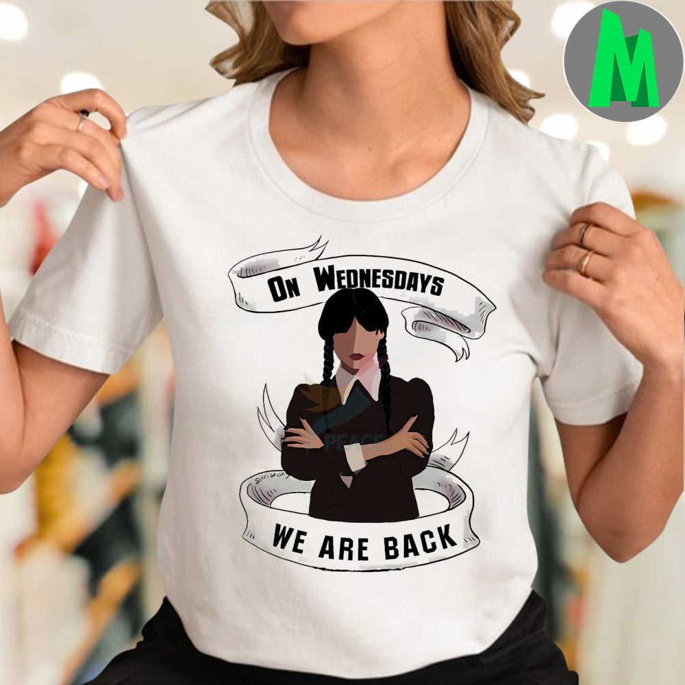 Wednesday Addams We Are Back Gothic Halloween Shirt