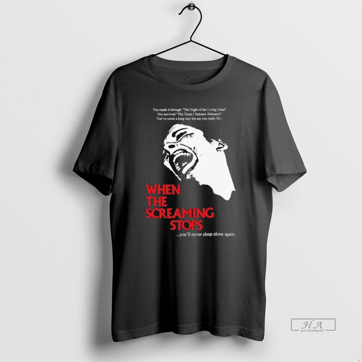 Official When The Screaming Stops Youll Never Sleep Alone Again T-Shirts, Hoodie, Sweatshirt | HypeDripTees.com