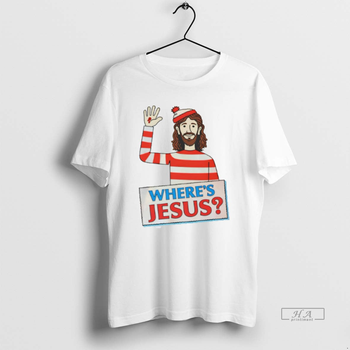 Official Wheres Jesus Cartoon Tee Hoodie, Sweatshirt | HypeDripTees.com