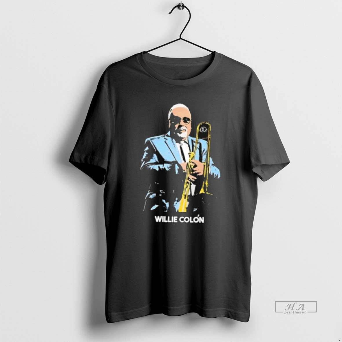 Official Willie Colon Salsa Musician Playing Trombone T-Shirts, Hoodie, Sweatshirt | HypeDripTees.com