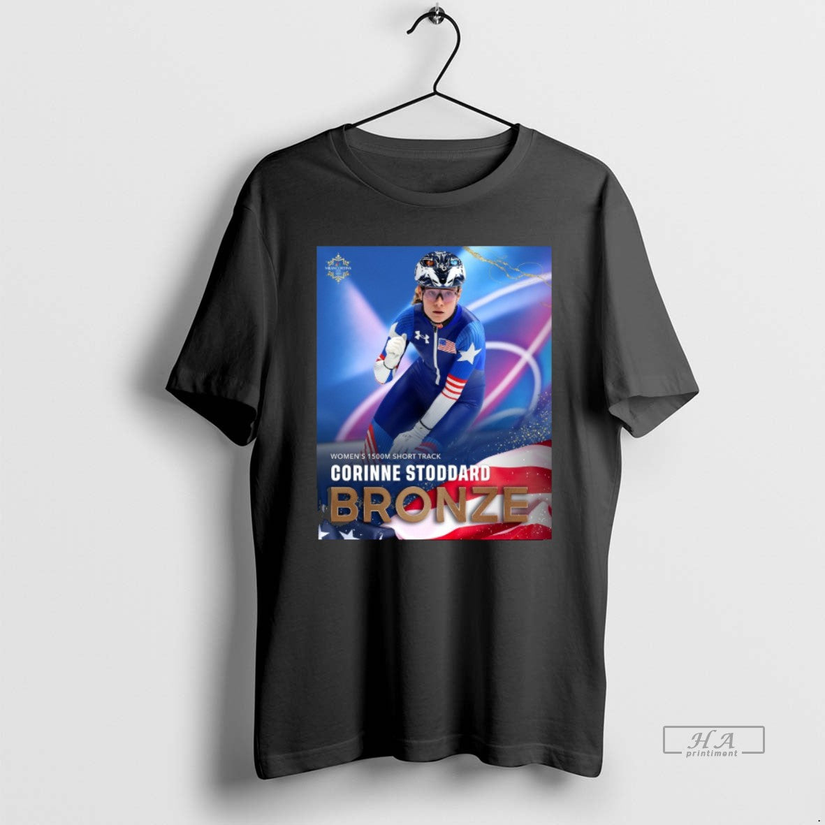 Official Womens 1500m Short Track Corinne Stoddard Bronze Medal Milan Cortina 2026 Winter Olympics T-Shirts, Hoodie,...