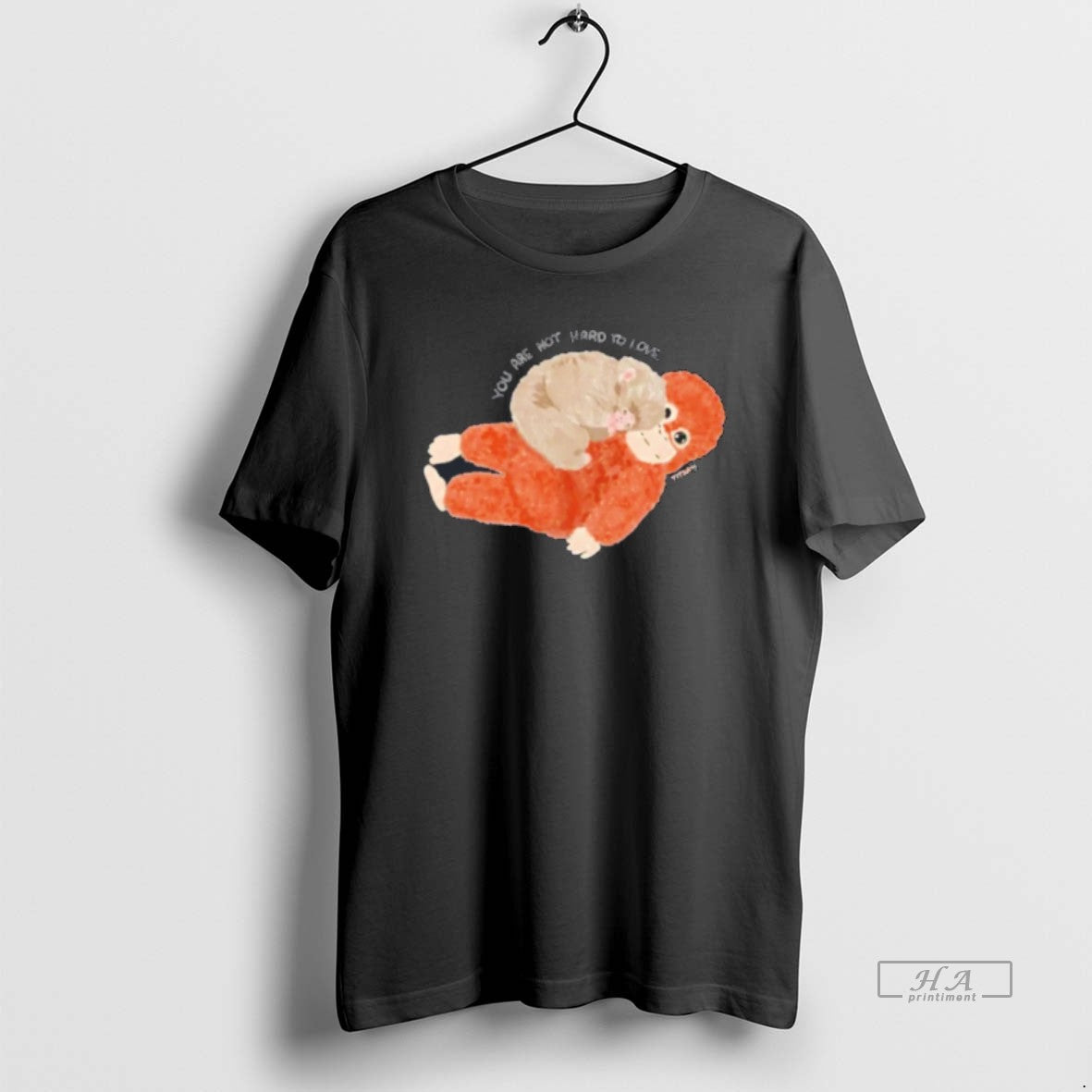 Official You Are Not Hard To Love Punch Monkey Tee Hoodie, Sweatshirt | HypeDripTees.com