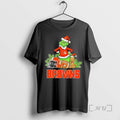 Officials 2025 Santa Grinch X Dog Ball Merry Christmas Browns Logo Premium T Shirts Sweater