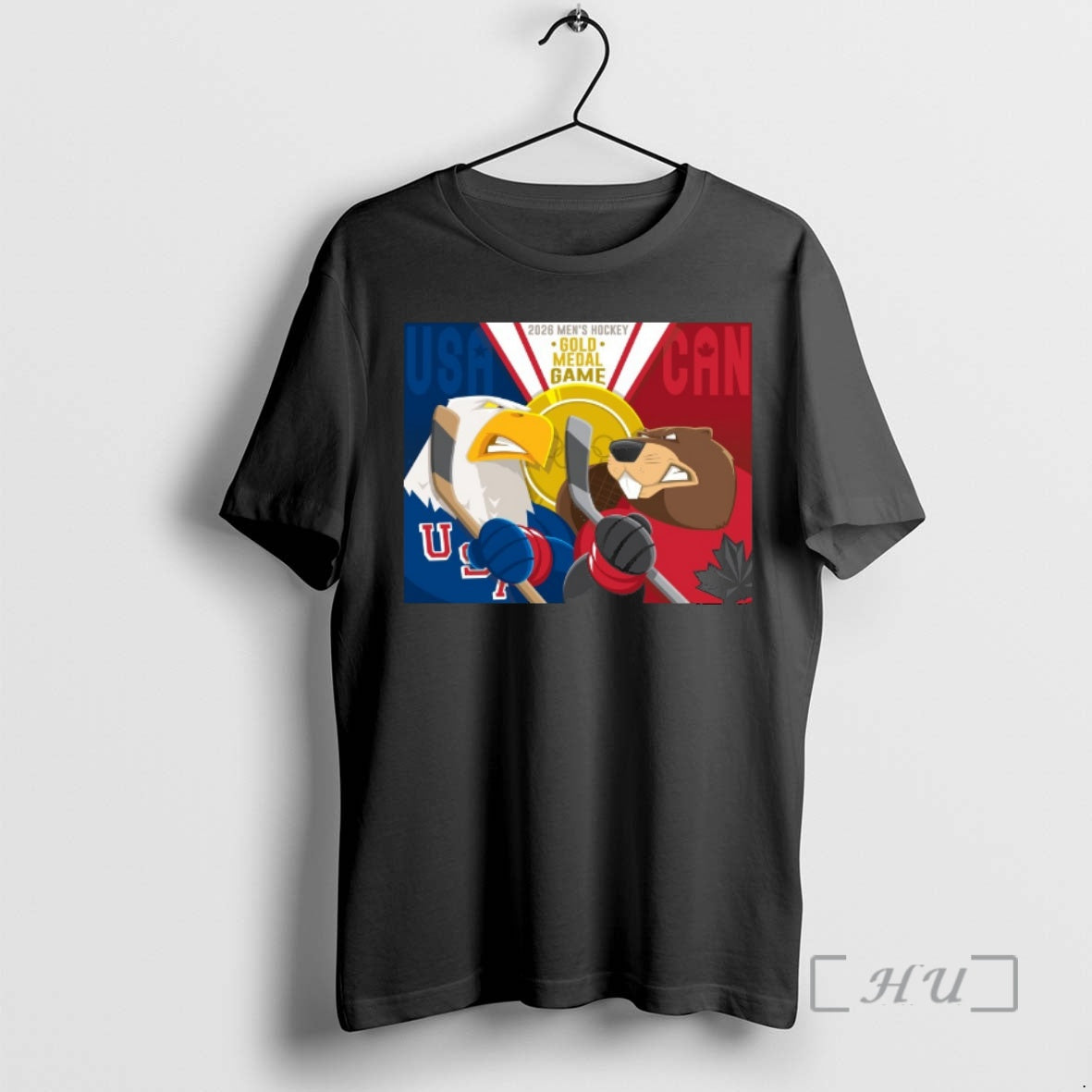 Officials 2026 Mens Hockey Gold Medal Game Usa Team Big Game Energy Mascot Premium T-Shirts, Hoodie, Sweatshirt