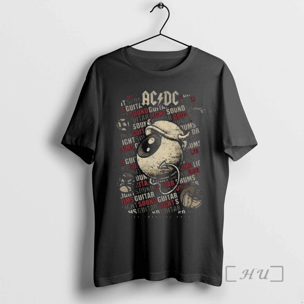 Officials Acdc X Dr Bemoll Let There Be Rock Guitar Sound Light Premium T Shirts Hoodie, Sweatshirt | HypeDripTees.com