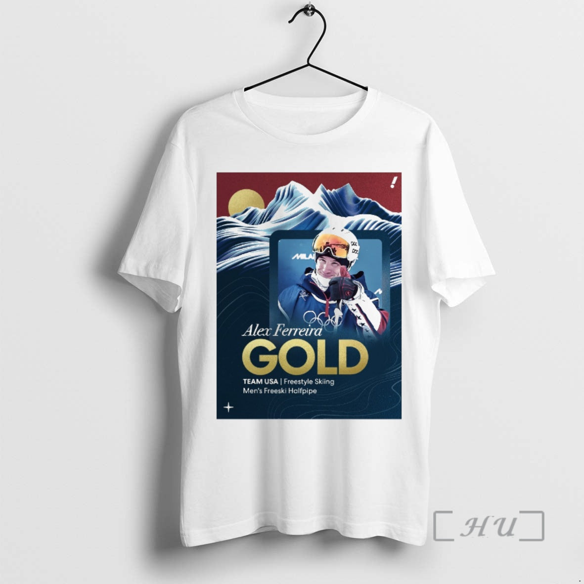 Officials Alex Ferreira Gold Team Usa Freestyle Skiing Mens Freeski Halfpipe Premium T Shirts Sweater Hoodie, Sweatshirt