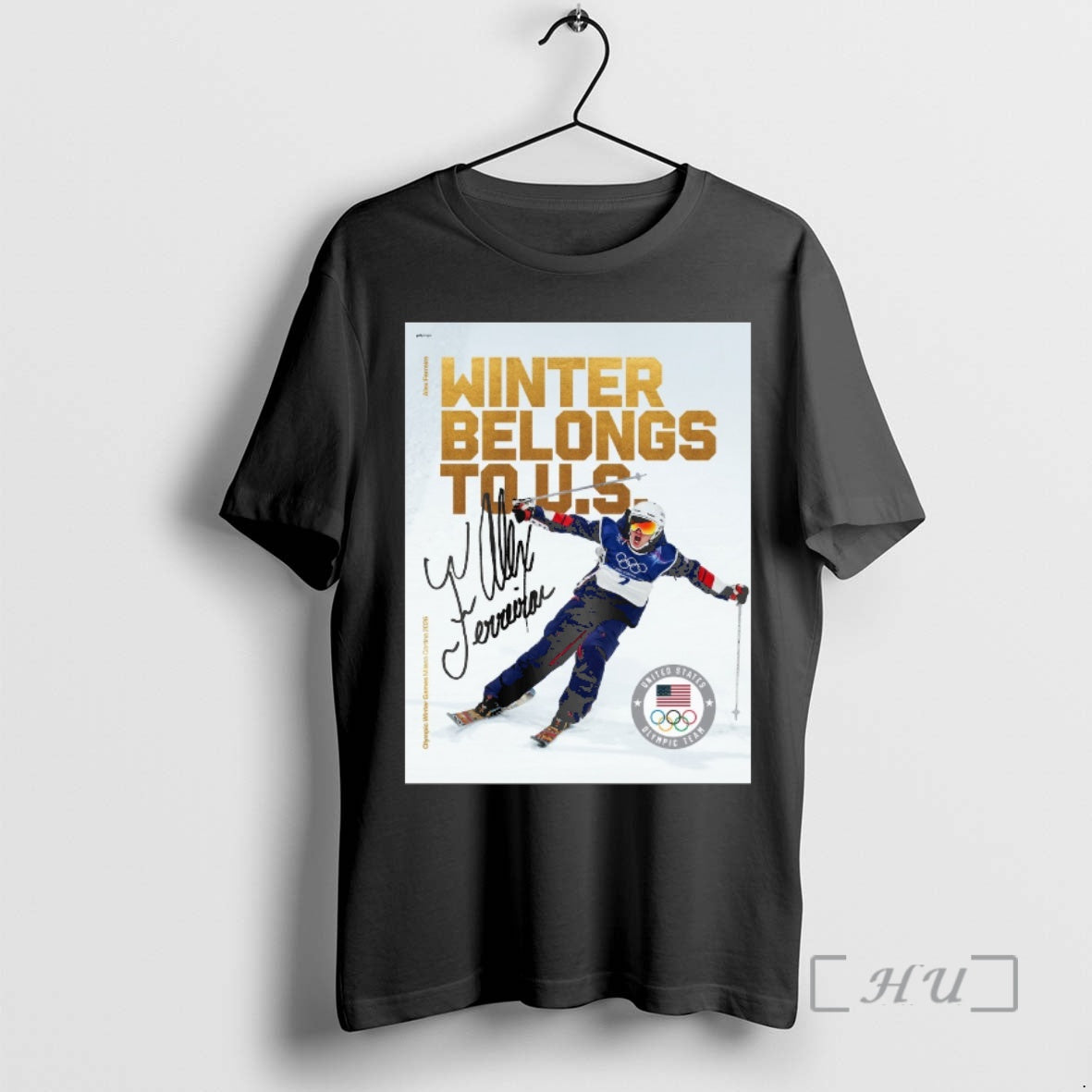 Officials Alex Ferreira Winter Belongs To Us Signature Milan Cortina 2026 Olympics Premium T Shirts Hoodie, Sweatshirt