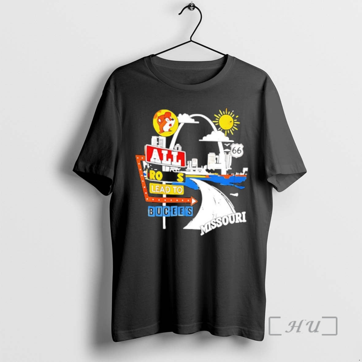 Officials All Roads Lead To Buc Ees Missouri Route 66 T-Shirts, Hoodie, Sweatshirt | HypeDripTees.com